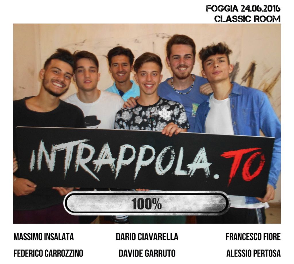 Il gruppo #Nonapritequellaporta è fuggito dalla nostra escape room Classic Room