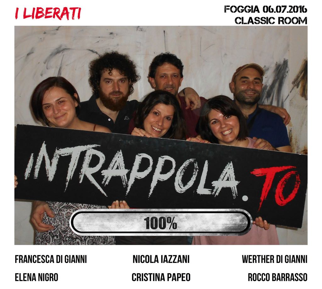 Il gruppo i liberati è fuggito dalla nostra escape room Classic Room