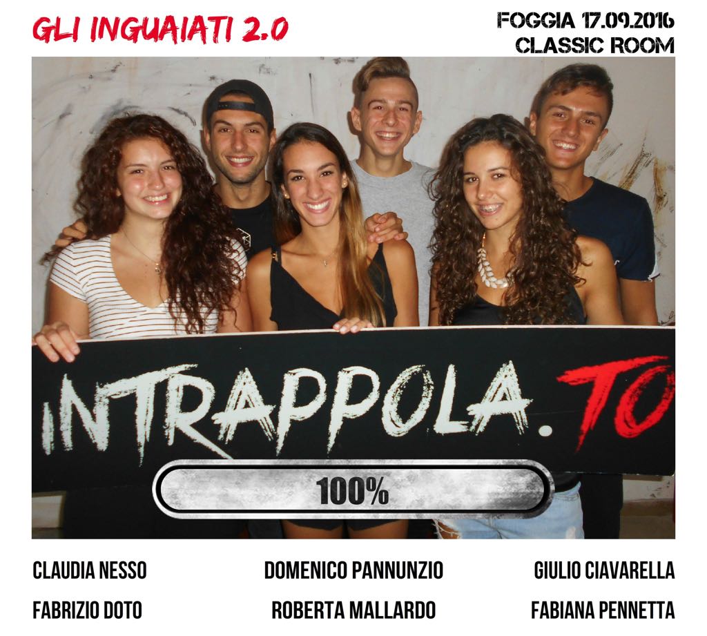 Il gruppo gli inguaiati 2.0 è fuggito dalla nostra escape room Classic Room