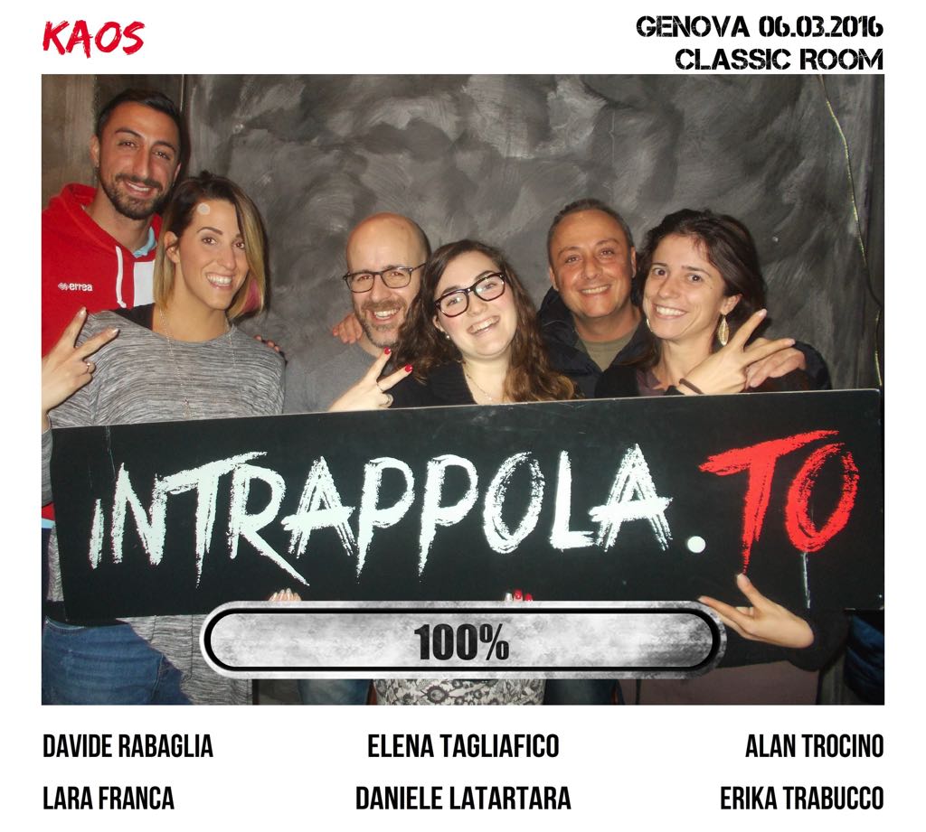 Il gruppo Kaos è fuggito dalla nostra escape room 