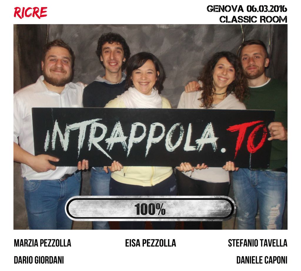 Il gruppo Ricre è fuggito dalla nostra escape room 