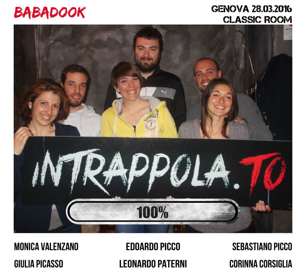 Il gruppo  è fuggito dalla nostra escape room 