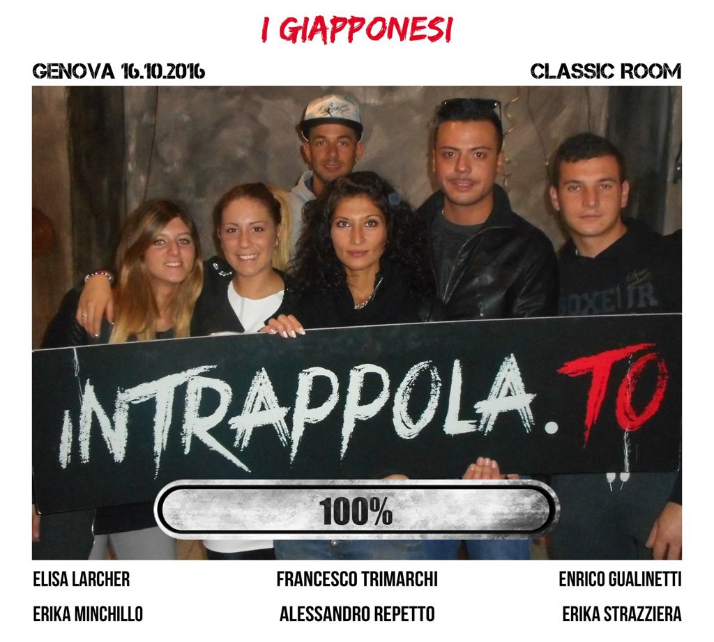 Il gruppo i giapponesi è fuggito dalla nostra escape room 
