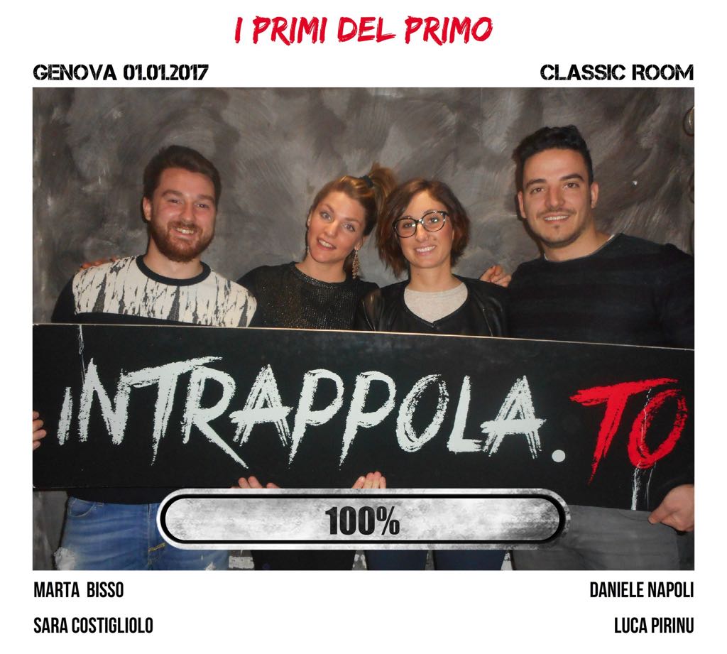 Il gruppo i primi del primo è fuggito dalla nostra escape room 