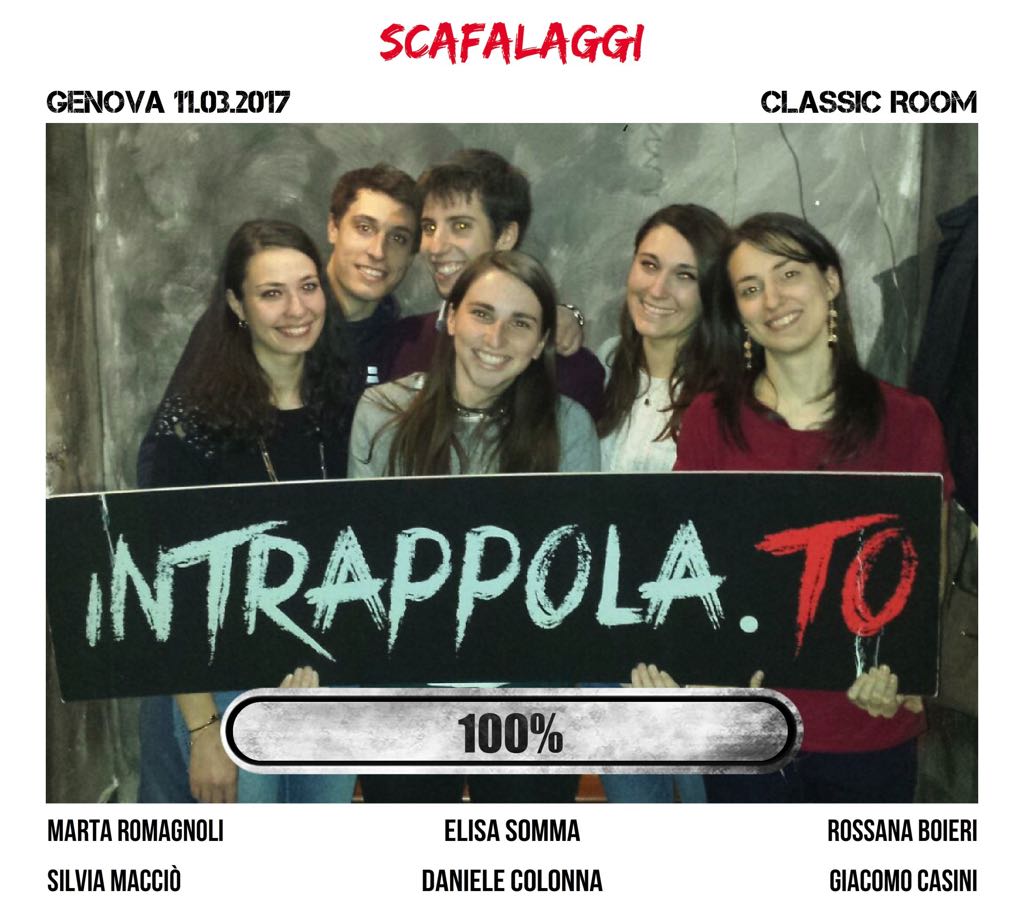 Il gruppo scafalaggi è fuggito dalla nostra escape room 