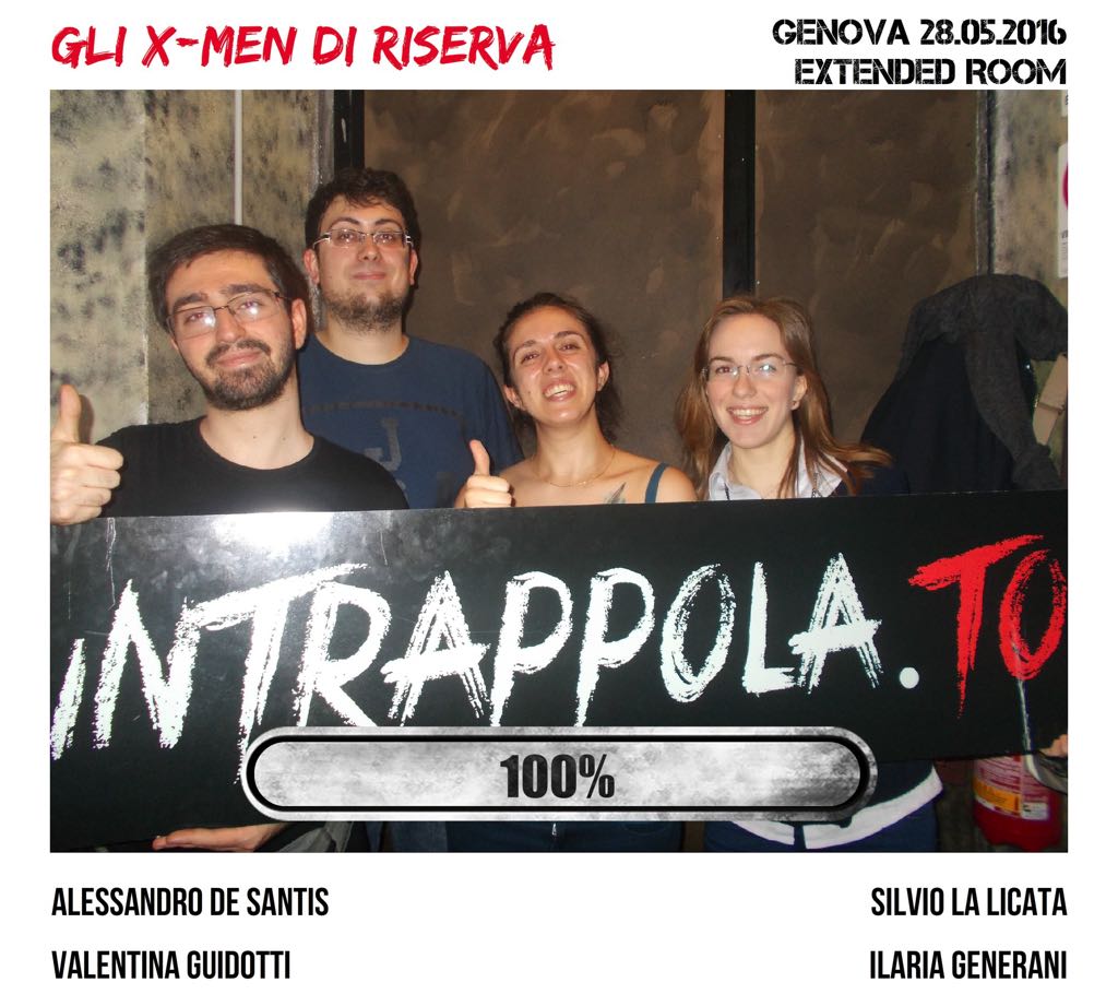 Il gruppo Gli X-Men di riserva è fuggito dalla nostra escape room Extended Room