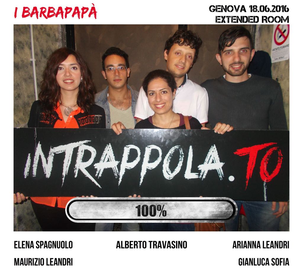 Il gruppo I Barbapapà è fuggito dalla nostra escape room Extended Room
