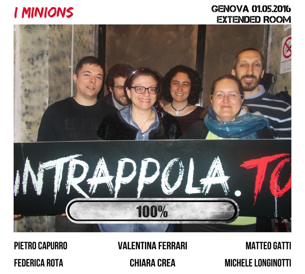Il gruppo I minions è fuggito dalla nostra escape room Extended Room