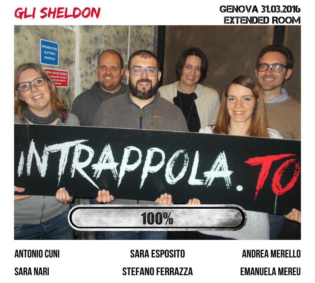 Il gruppo gli sheldon è fuggito dalla nostra escape room Extended Room