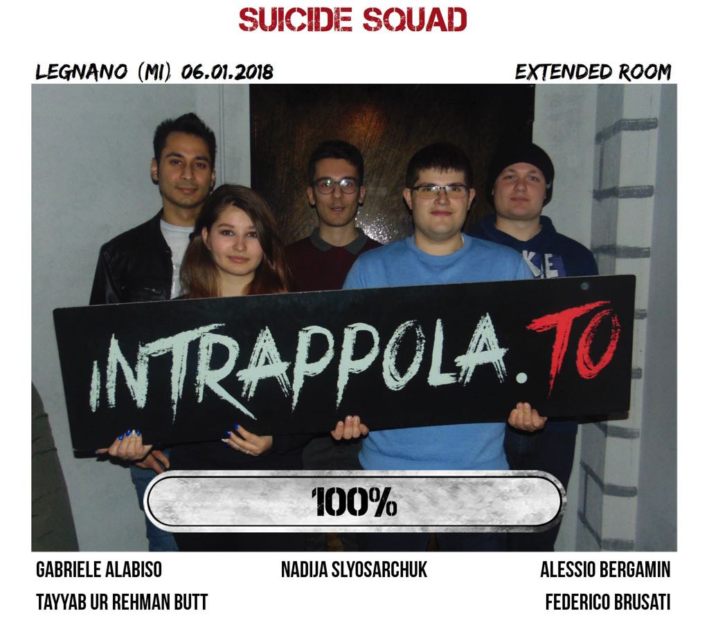 Il gruppo suicide squad è fuggito dalla nostra escape room Extended Room