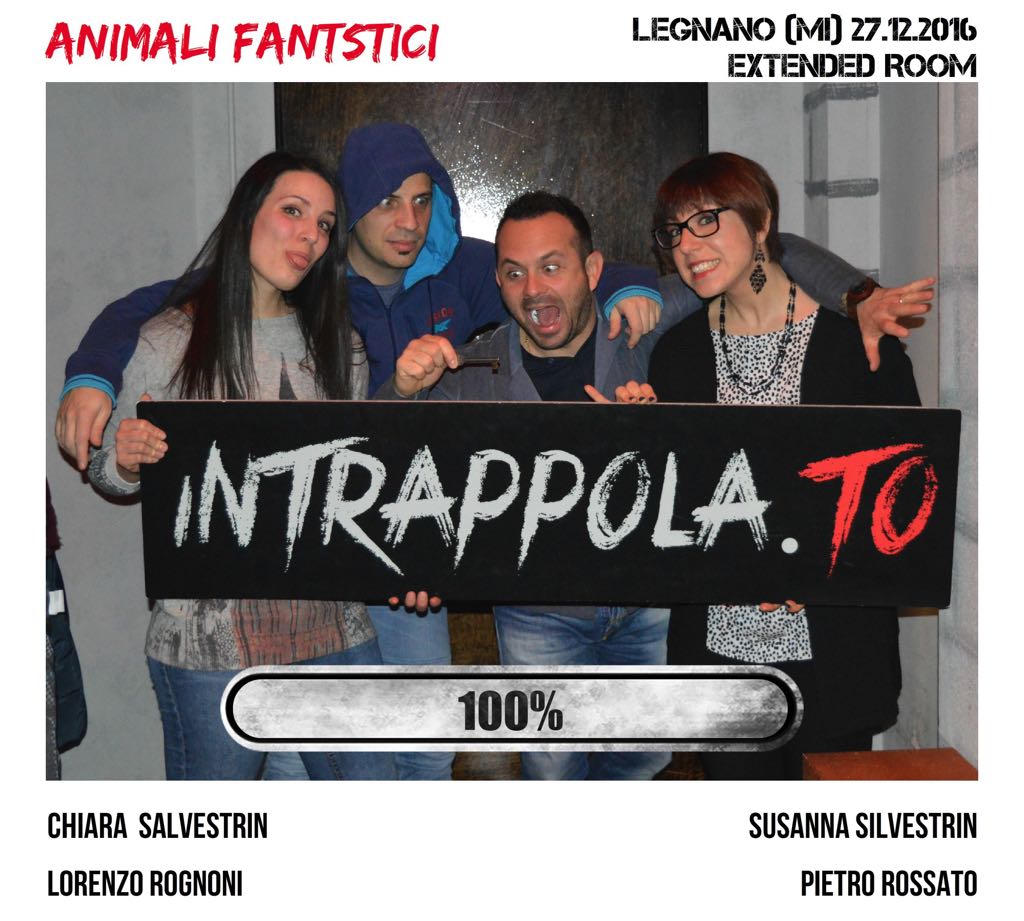Il gruppo Animali fantstici è fuggito dalla nostra escape room Extended Room