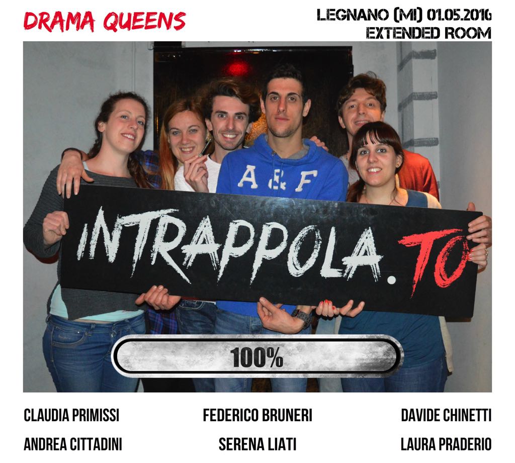 Il gruppo Drama Queens è fuggito dalla nostra escape room Extended Room