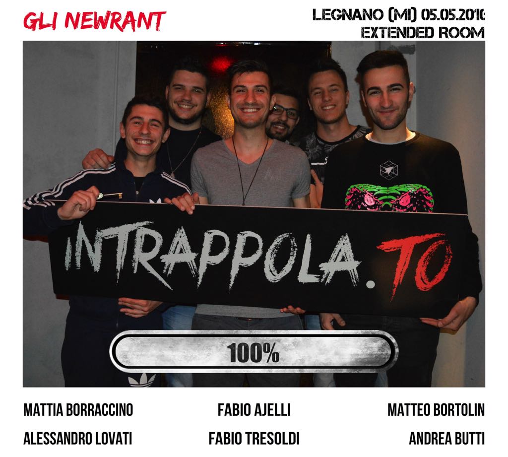 Il gruppo Gli Newrant è fuggito dalla nostra escape room Extended Room