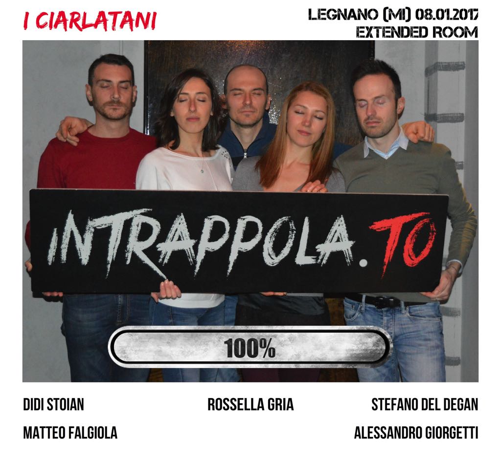 Il gruppo I ciarlatani è fuggito dalla nostra escape room Extended Room