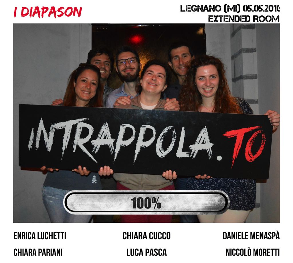 Il gruppo I diapason è fuggito dalla nostra escape room Extended Room