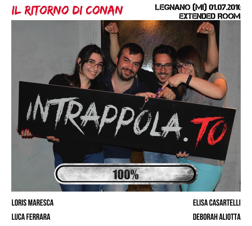 Il gruppo Il ritorno di Conan è fuggito dalla nostra escape room Extended Room