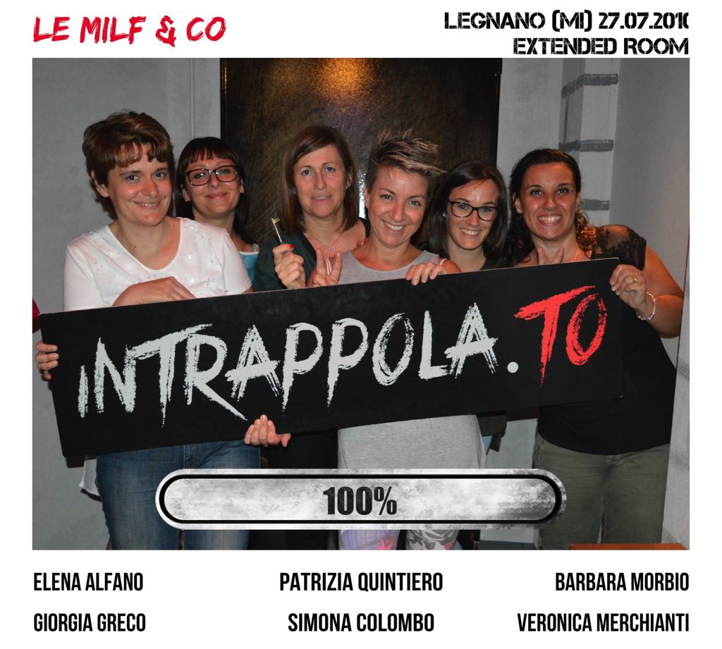 Il gruppo Le Milf & Co è fuggito dalla nostra escape room Extended Room