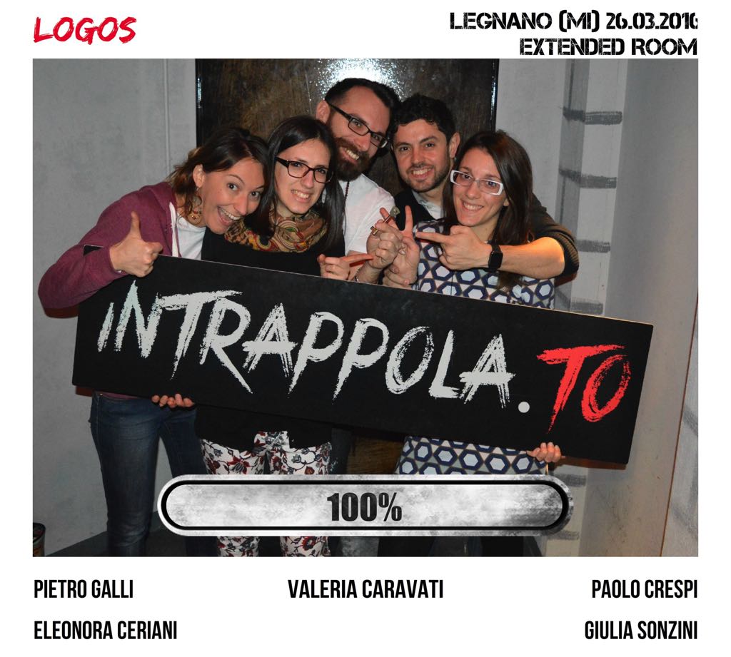 Il gruppo Logos è fuggito dalla nostra escape room Extended Room