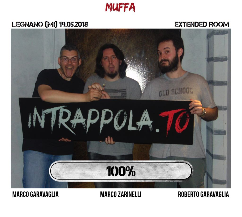 Il gruppo Muffa è fuggito dalla nostra escape room Extended Room