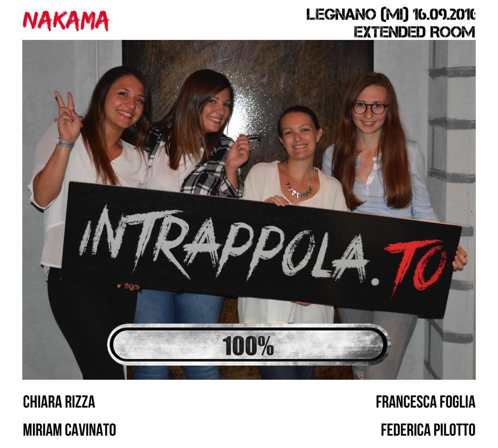 Il gruppo Nakama è fuggito dalla nostra escape room Extended Room