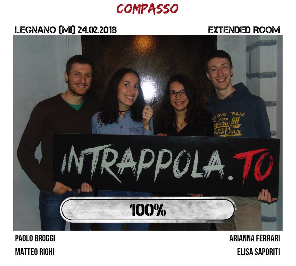 Il gruppo compasso è fuggito dalla nostra escape room Extended Room