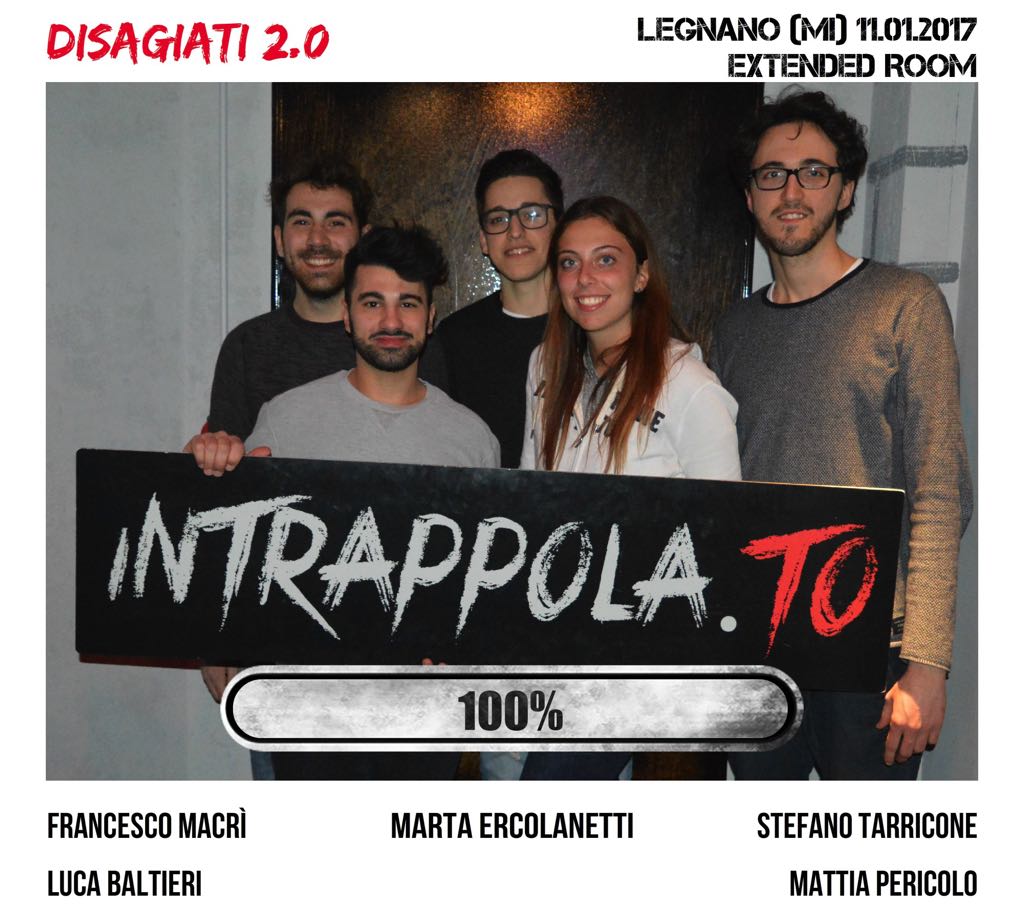 Il gruppo disagiati 2.0 è fuggito dalla nostra escape room Extended Room