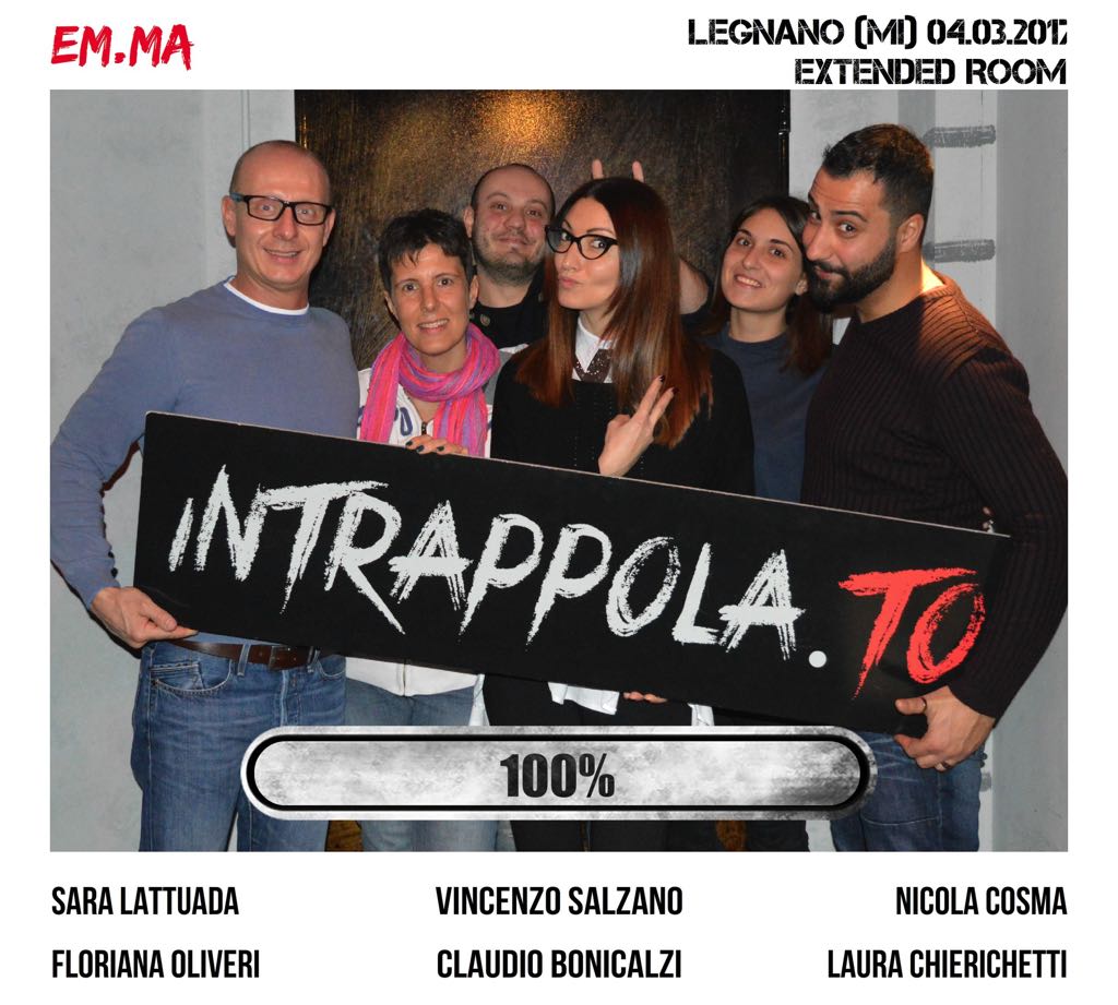 Il gruppo em.ma è fuggito dalla nostra escape room Extended Room