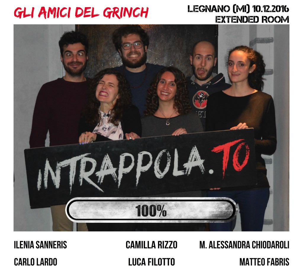 Il gruppo gli amici del grinch è fuggito dalla nostra escape room Extended Room