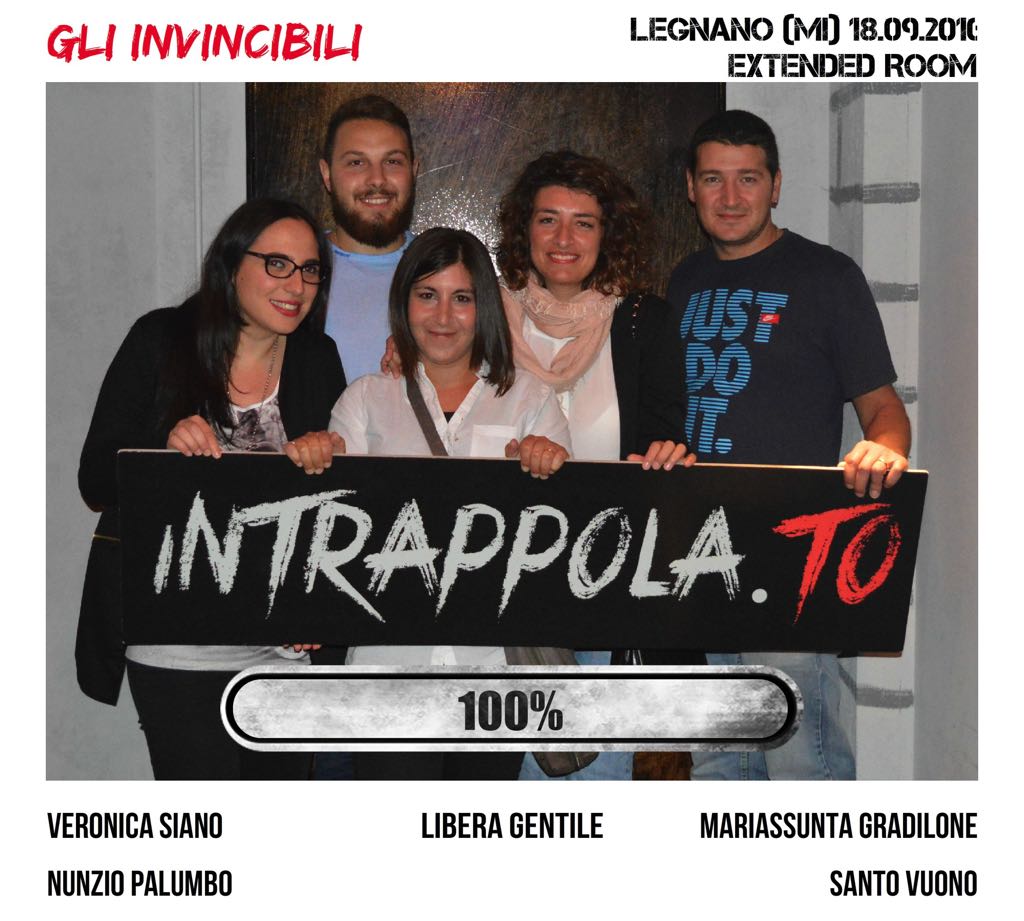 Il gruppo gli invincibili è fuggito dalla nostra escape room Extended Room