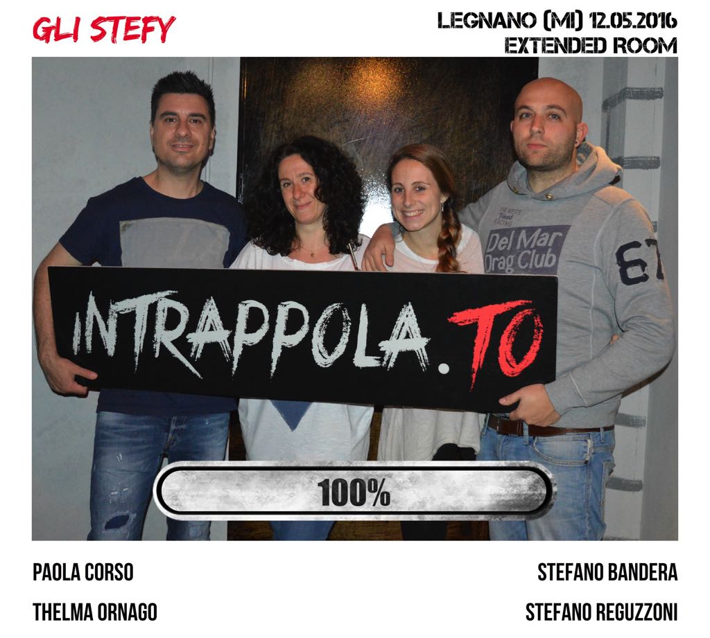 Il gruppo gli stefy è fuggito dalla nostra escape room Extended Room