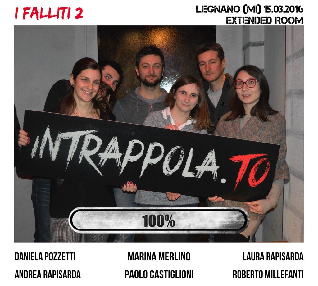 Il gruppo i falliti 2 è fuggito dalla nostra escape room Extended Room