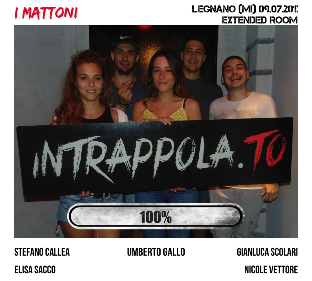 Il gruppo i mattoni è fuggito dalla nostra escape room Extended Room
