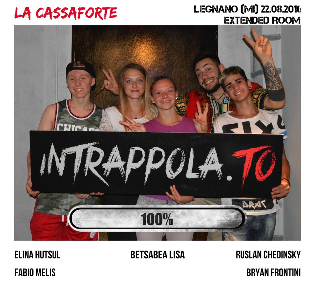 Il gruppo la cassaforte è fuggito dalla nostra escape room Extended Room