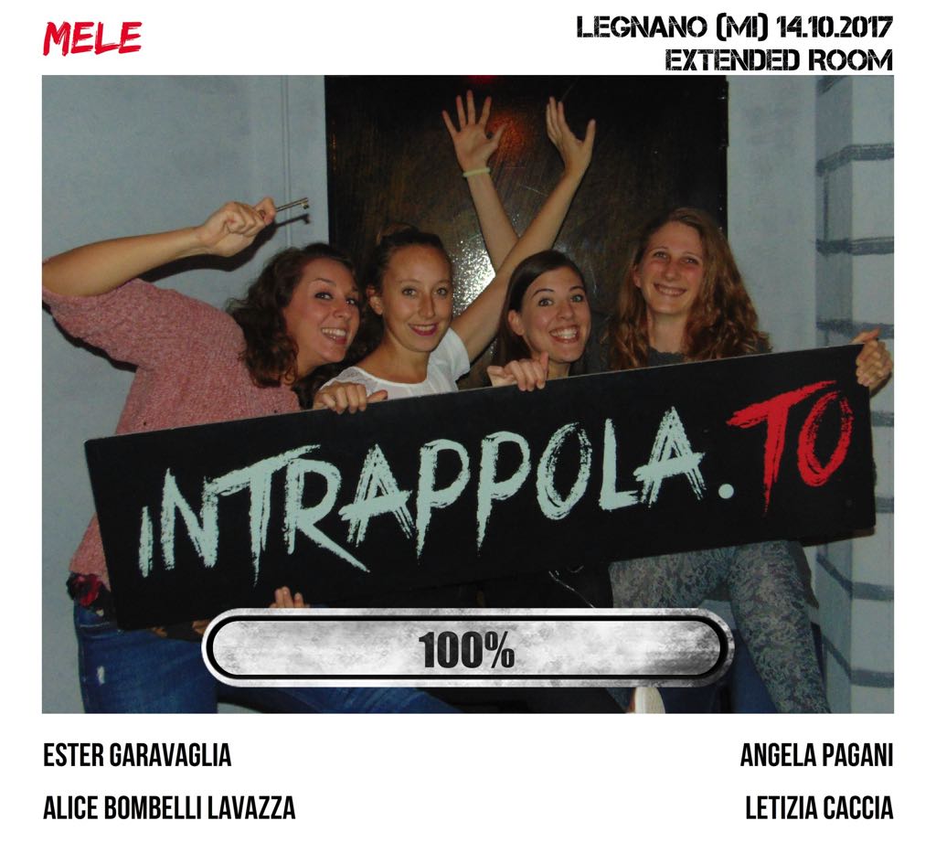 Il gruppo mele è fuggito dalla nostra escape room Extended Room