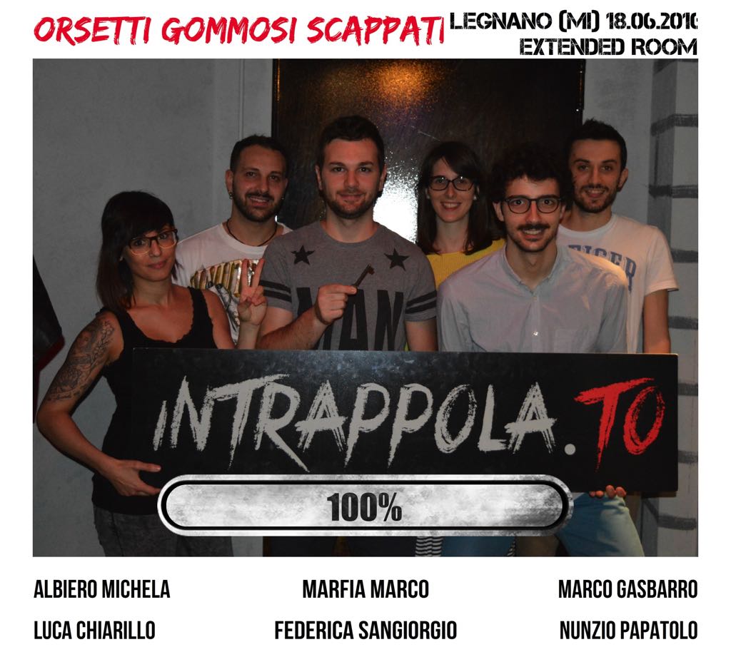 Il gruppo orsetti gommosi scappati è fuggito dalla nostra escape room Extended Room