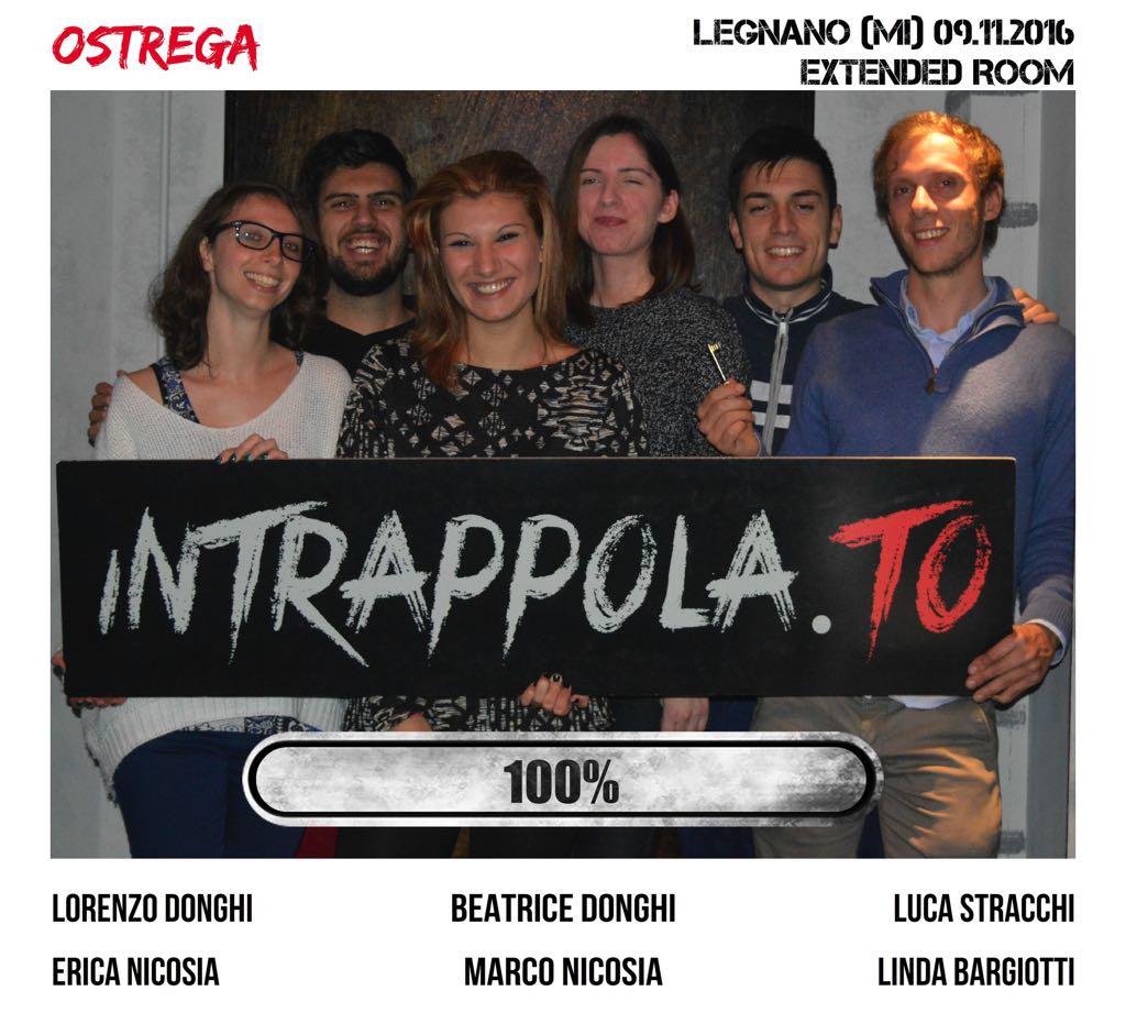 Il gruppo ostrega è fuggito dalla nostra escape room Extended Room