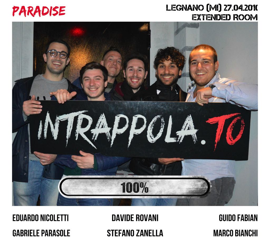 Il gruppo paradise è fuggito dalla nostra escape room Extended Room