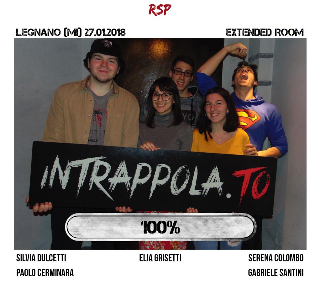 Il gruppo rsp è fuggito dalla nostra escape room Extended Room