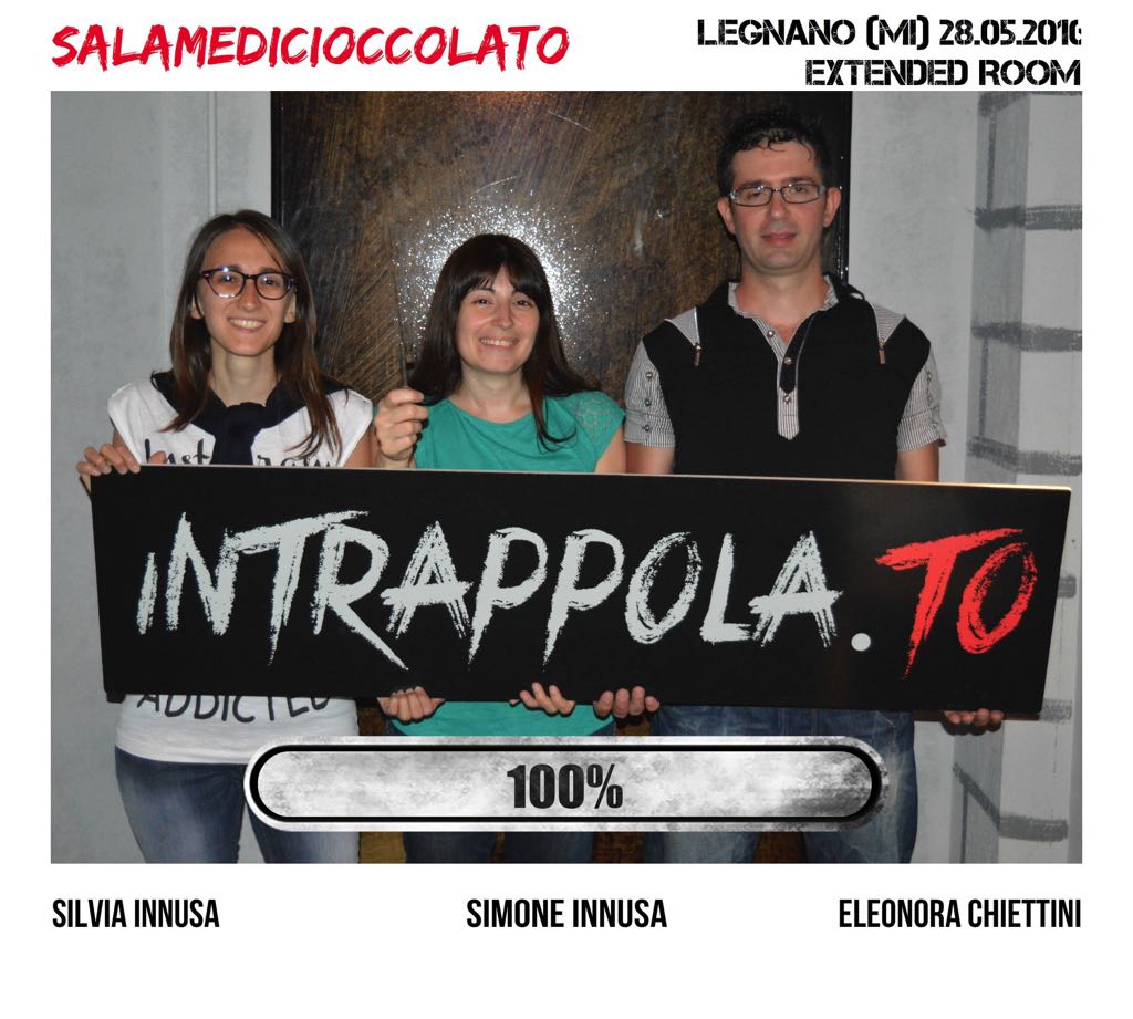 Il gruppo salamedicioccolato è fuggito dalla nostra escape room Extended Room