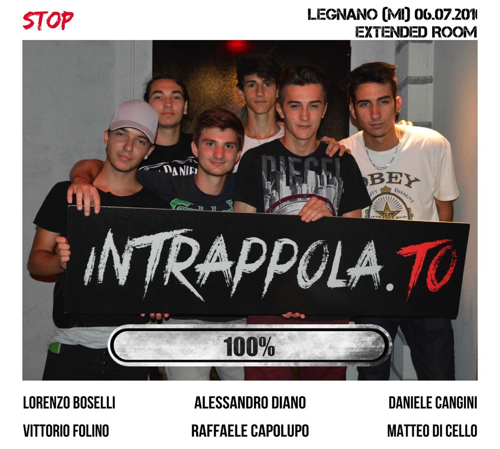 Il gruppo stop è fuggito dalla nostra escape room Extended Room