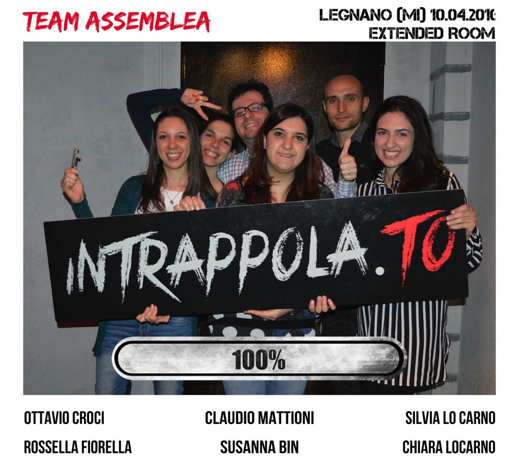Il gruppo  è fuggito dalla nostra escape room Extended Room