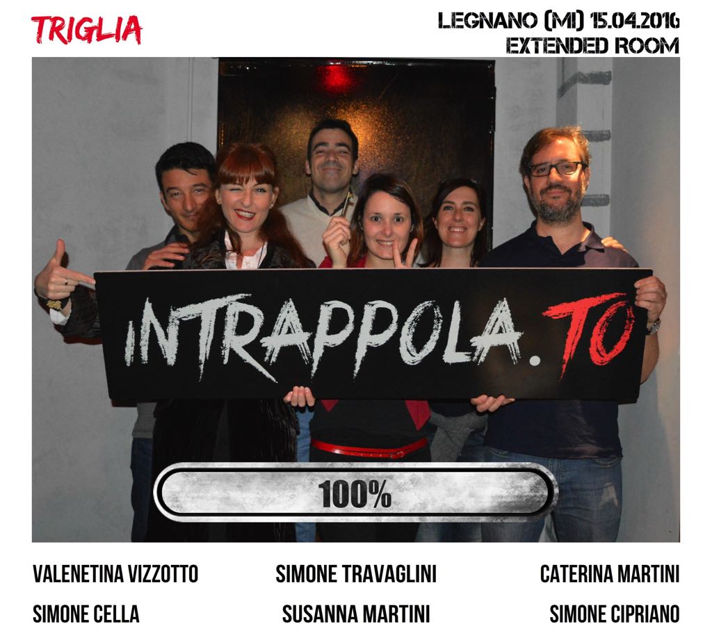 Il gruppo triglia è fuggito dalla nostra escape room Extended Room