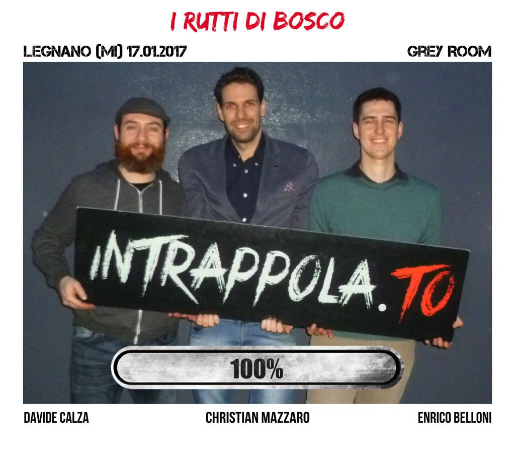 Il gruppo I Rutti di Bosco è fuggito dalla nostra escape room Grey Room