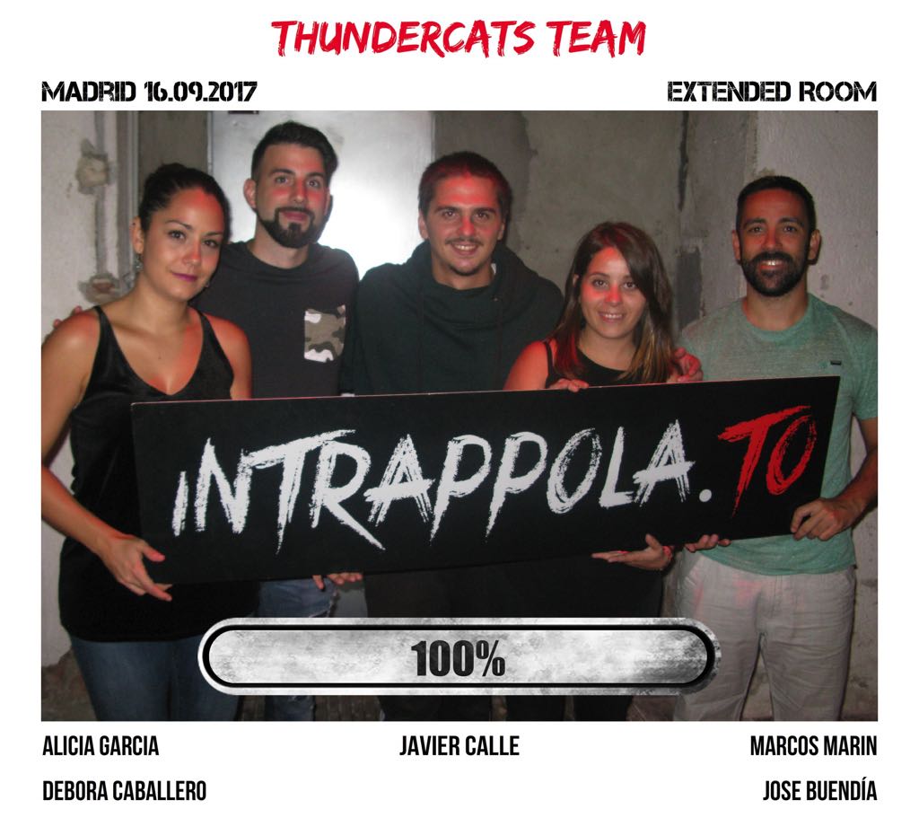 Il gruppo Thundercats team è fuggito dalla nostra escape room Extended Room