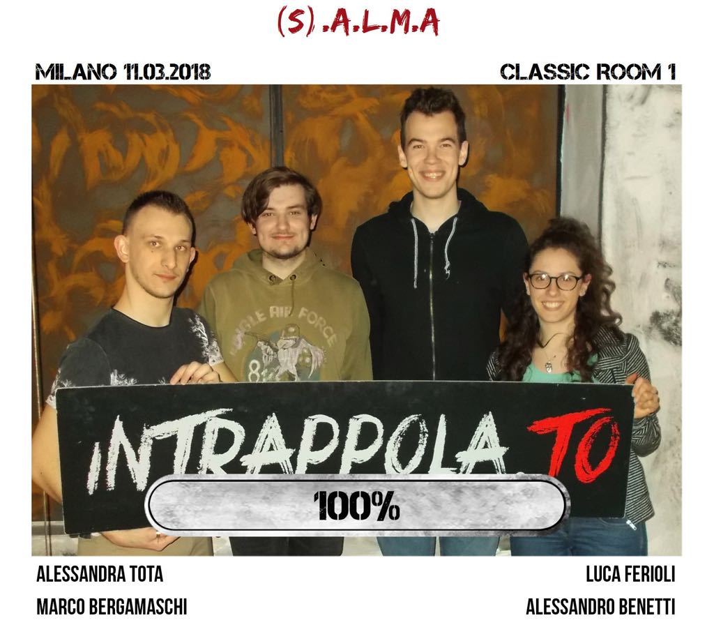Il gruppo (S).A.L.M.A è fuggito dalla nostra escape room Classic Room