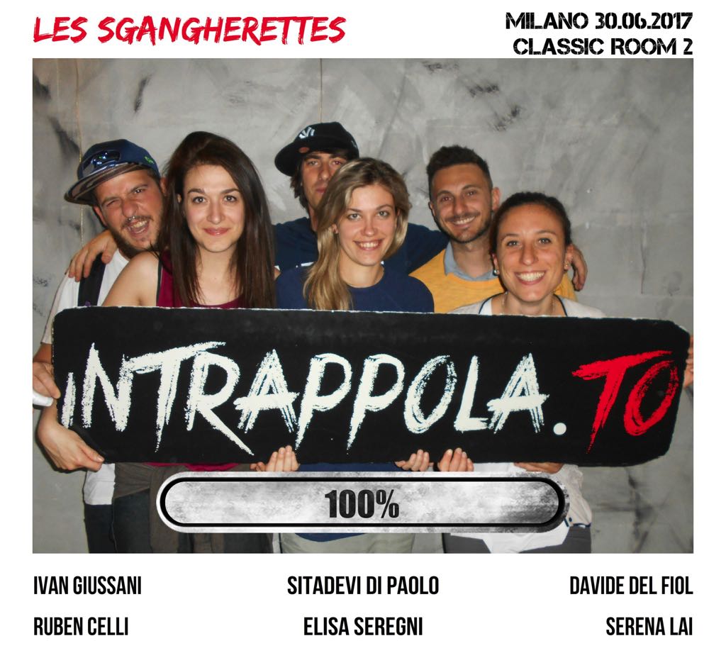 Il gruppo Les Sgangherettes è fuggito dalla nostra escape room Extended Room
