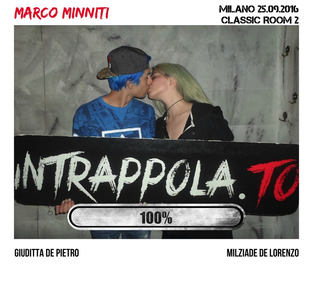 Il gruppo Marco Minniti è fuggito dalla nostra escape room Extended Room