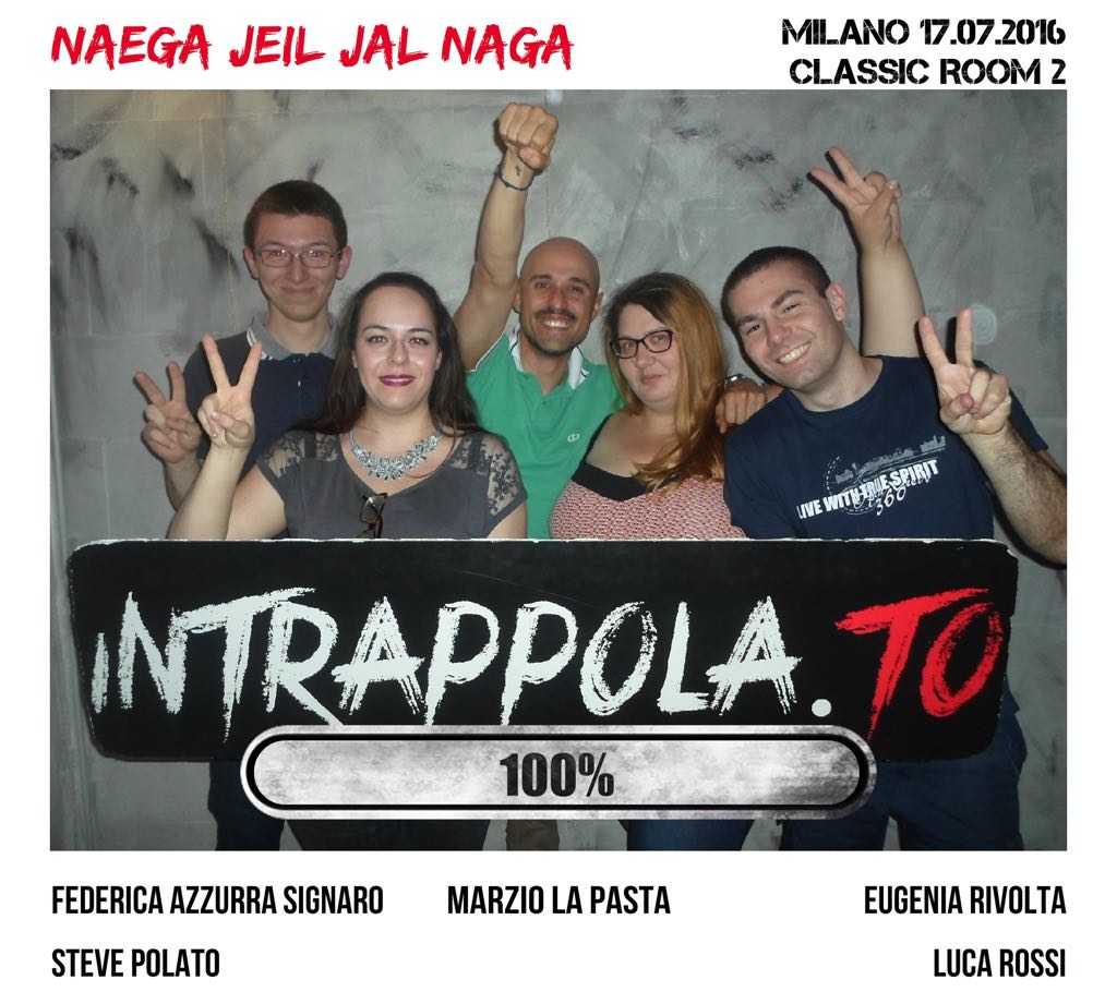 Il gruppo Naega jeil jal naga è fuggito dalla nostra escape room Extended Room