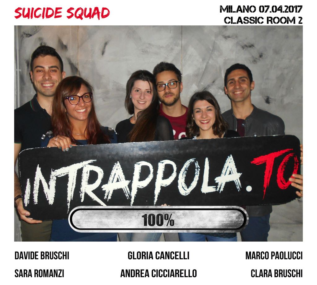 Il gruppo Suicide squad è fuggito dalla nostra escape room Extended Room