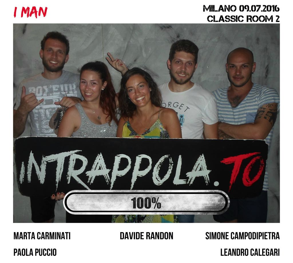 Il gruppo i man è fuggito dalla nostra escape room Extended Room